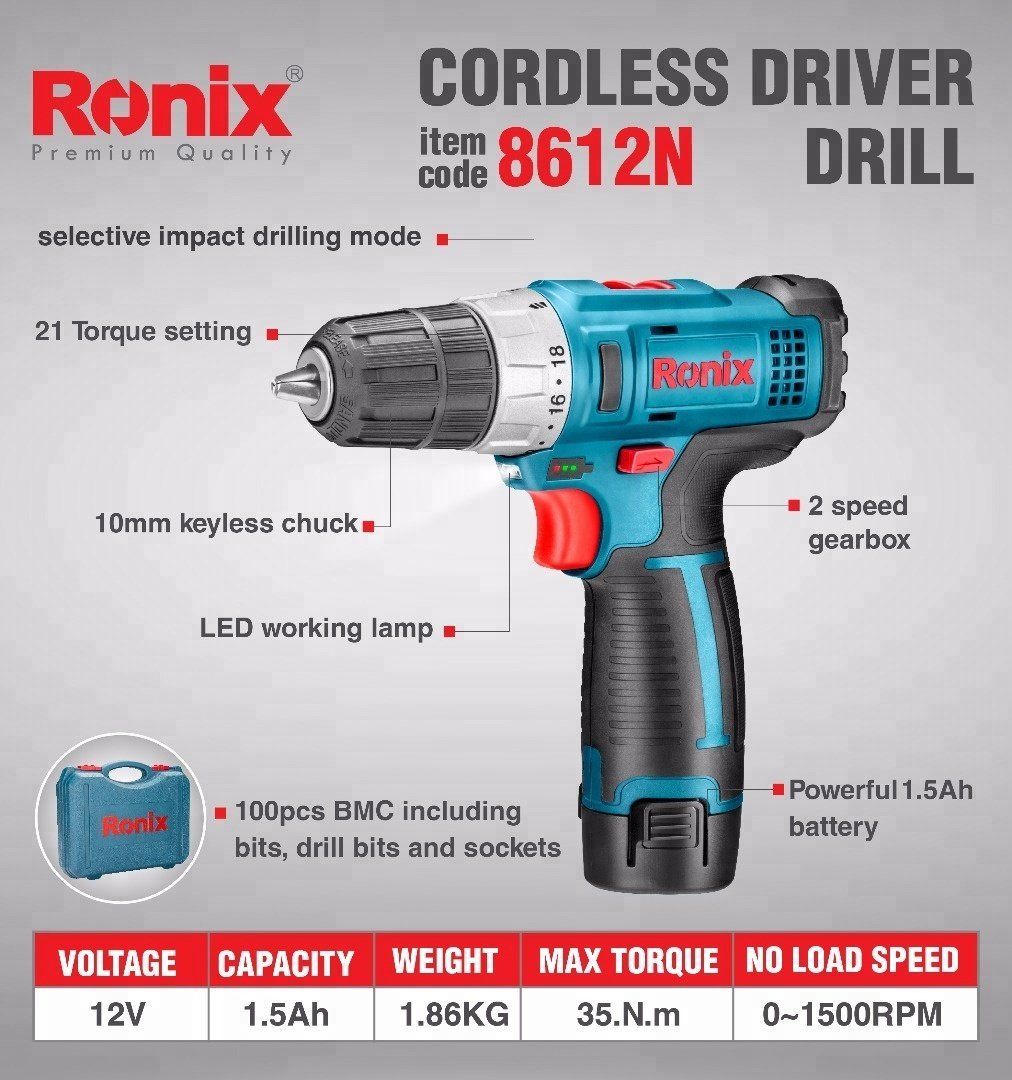 Cordless Drill Driver  12V - 8612N -