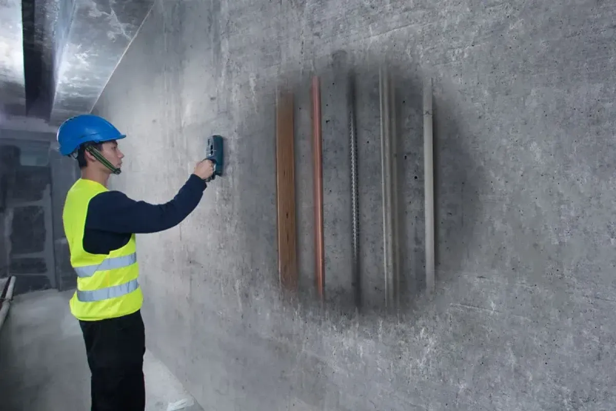 Metal, Copper, Live Cables, Water Plastic Pipes Detector- Bosch