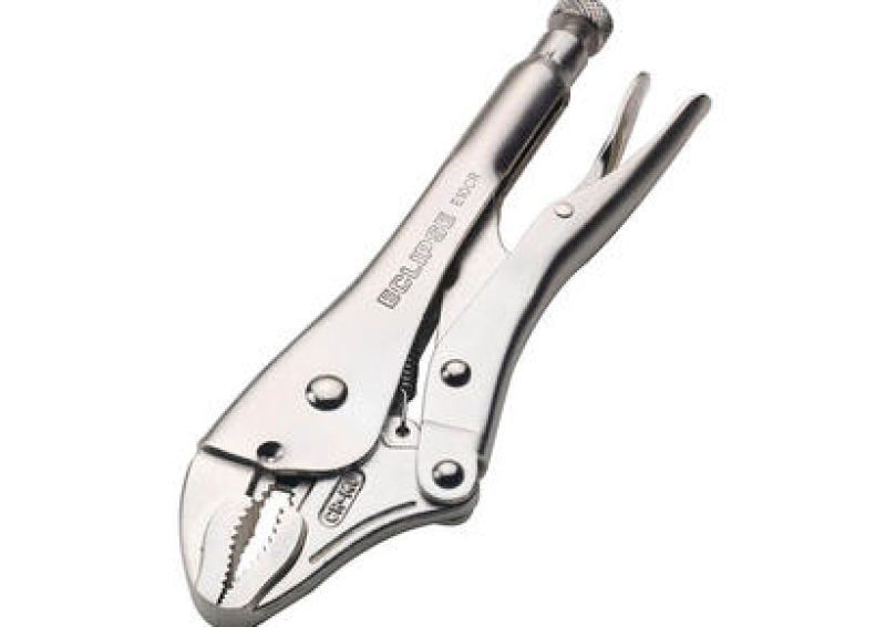 Curved Jaw Locking Pliers with Wire Cutters - Eclipse