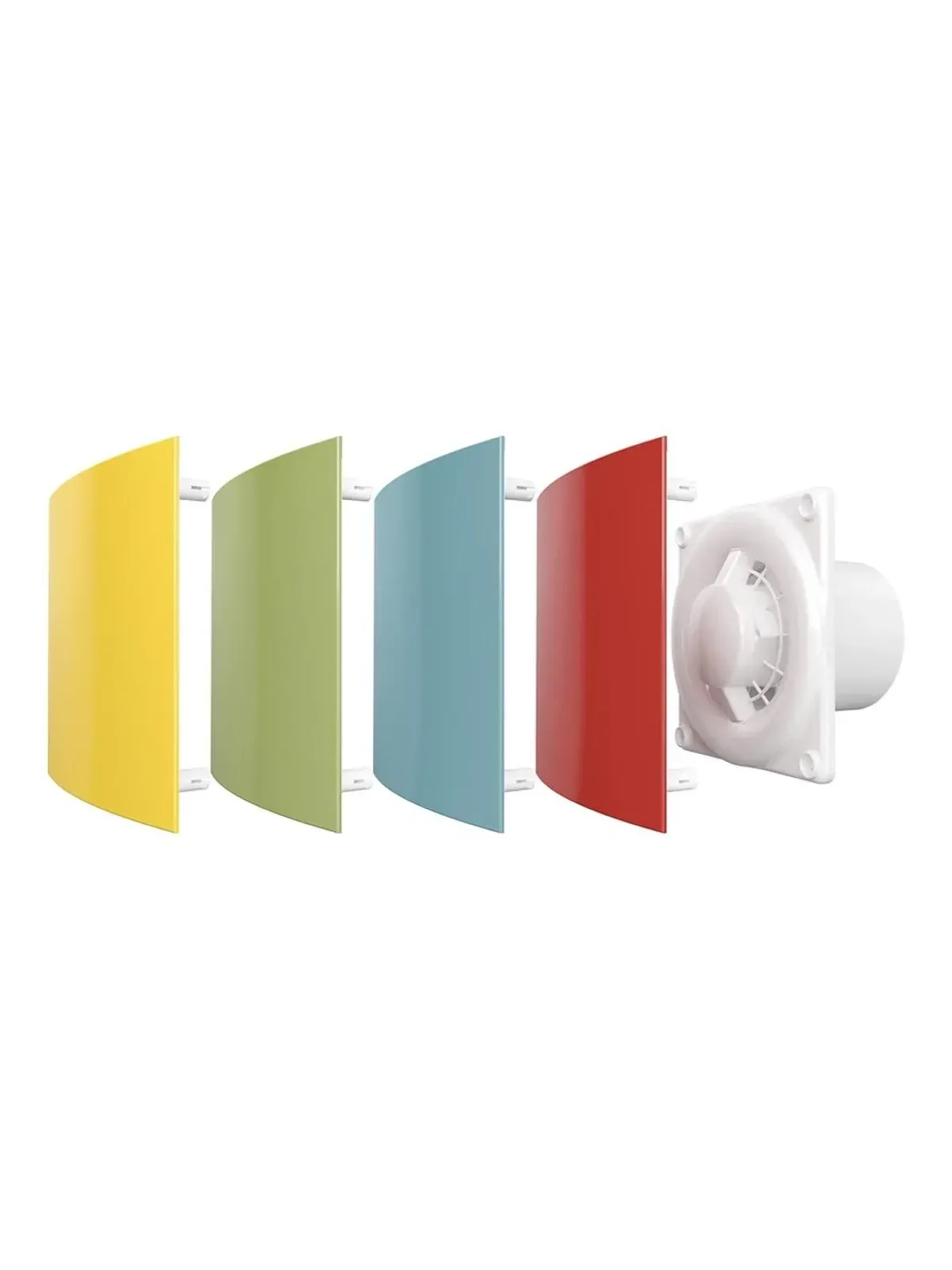 Quadro 4 inch fan with detachable face panel