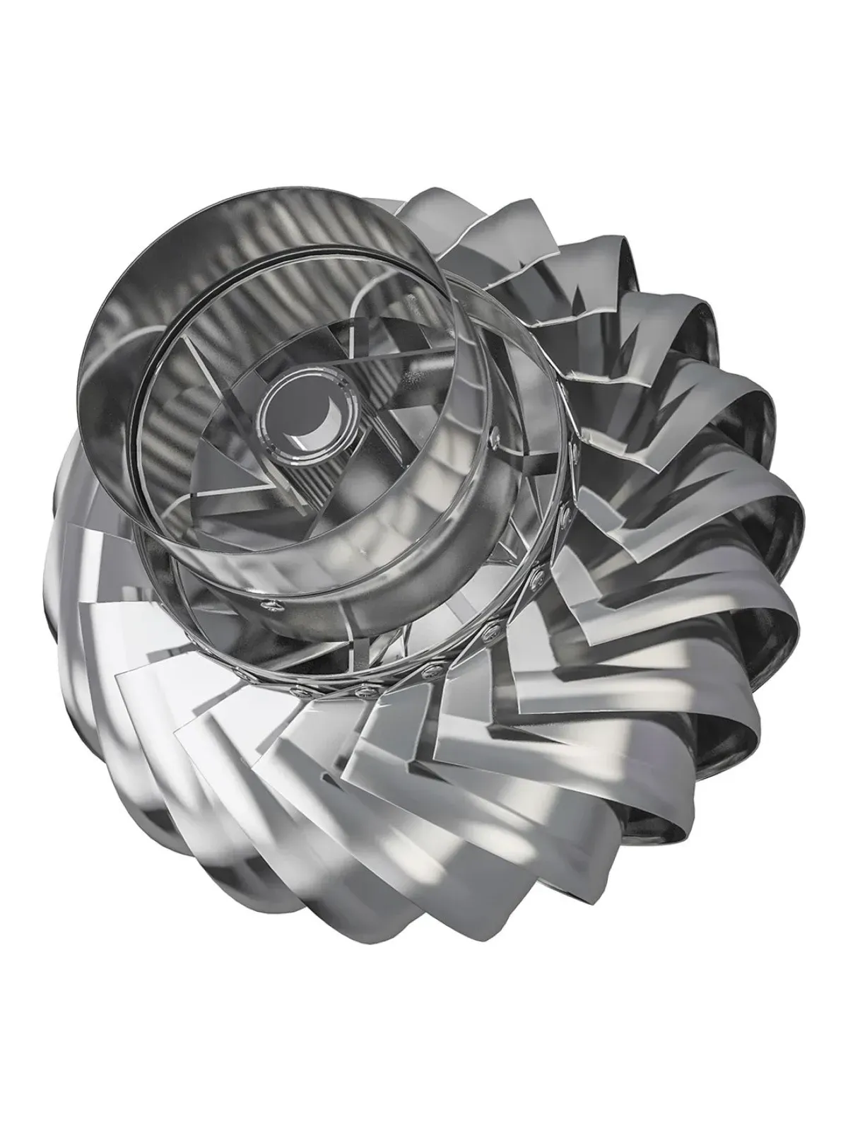 Turbo deflector TD flange D200 stainless steel