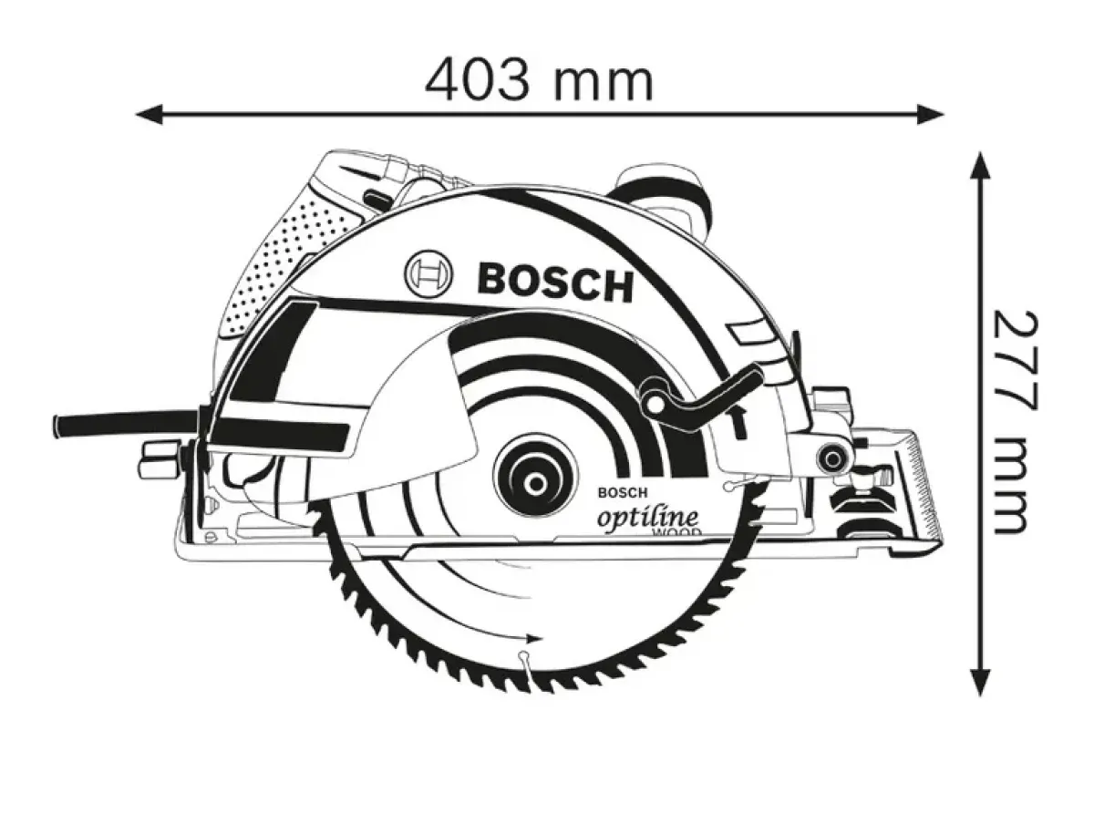 Circular saw 2050W  235mm - Bosch