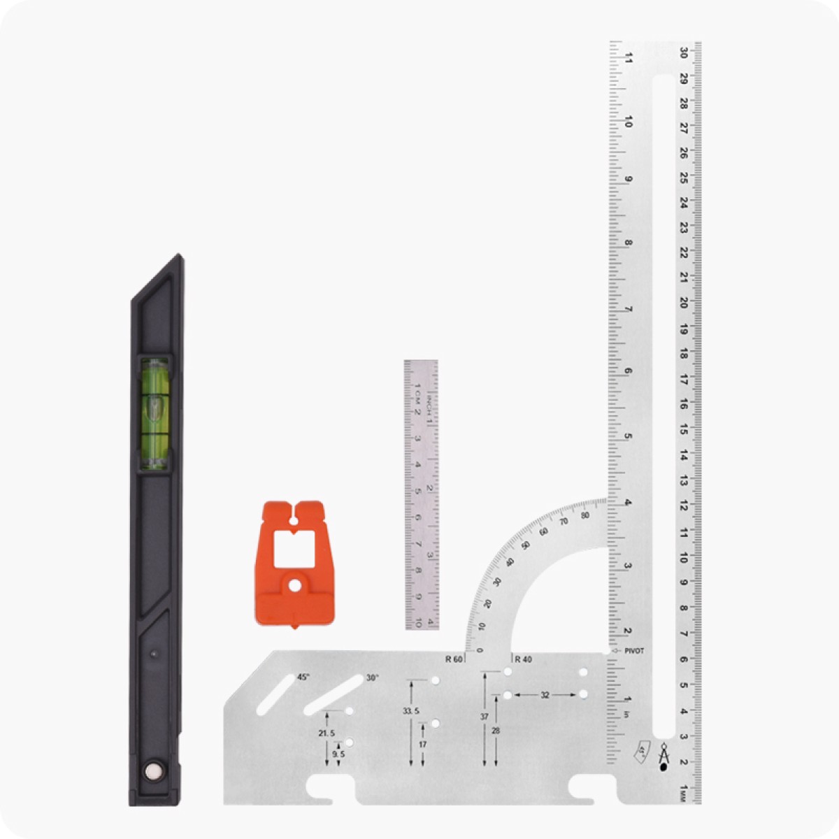 12" Multi-purpose Triangle Square