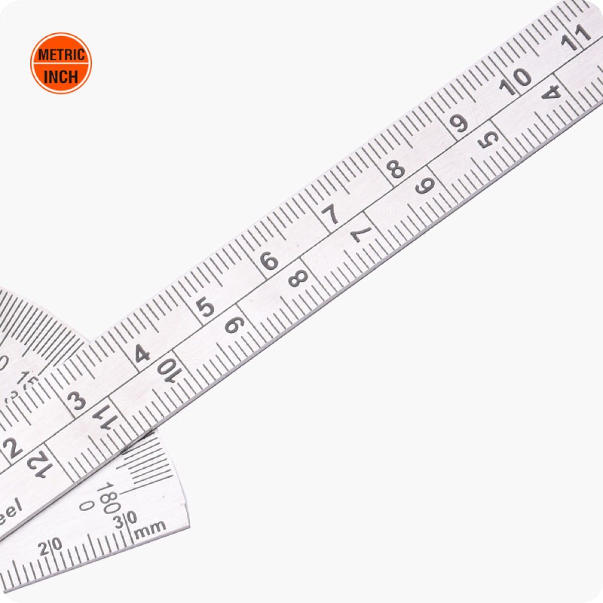 Bevel Protractor Stainless Steel 90X150mm