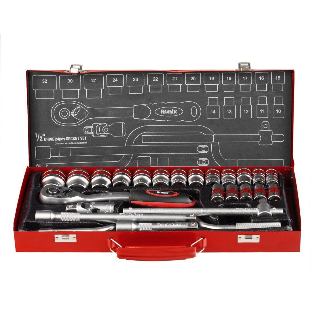 Socket set 24pcs 1/2" - 2644 -