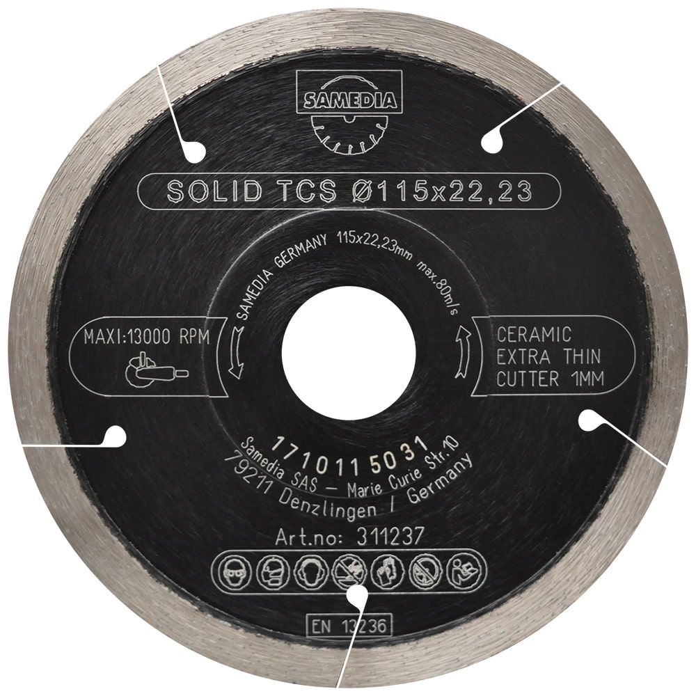 Samedia Diamond blade Solid TCS