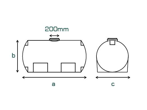 Horizontal Tanks - Diesel - One Layer