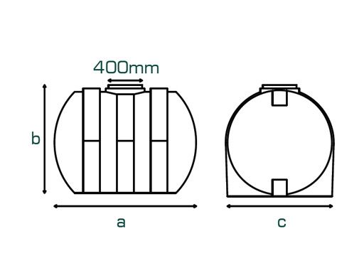 Triple Layer - Horizontal Zebra Storage Tanks